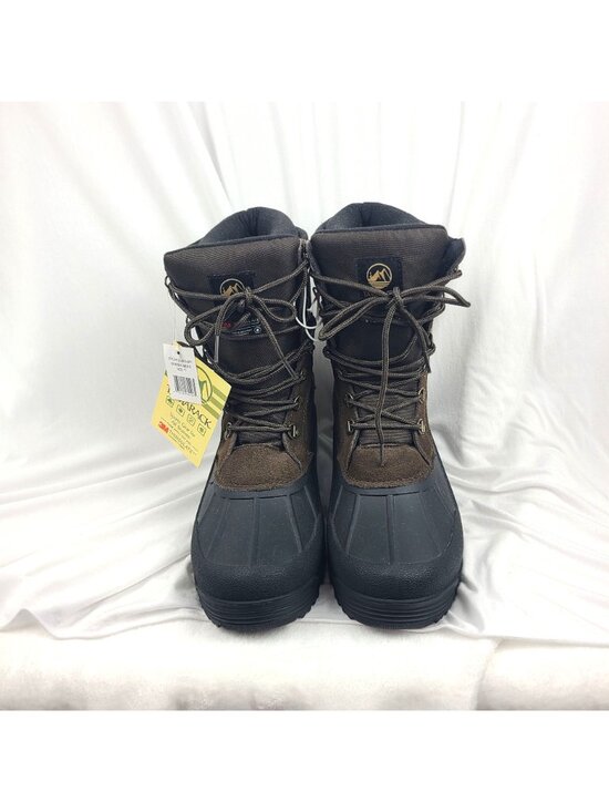 Tamarack 3M Thinsulate Brown Black Leather Boots Winter Men 11 Water Resistant main image 4